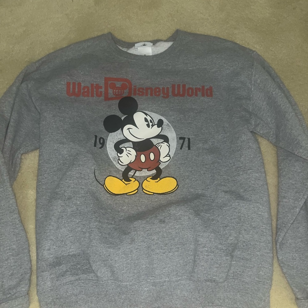 Walt Disney World branded crewneck sweatshirt, size M, worn once